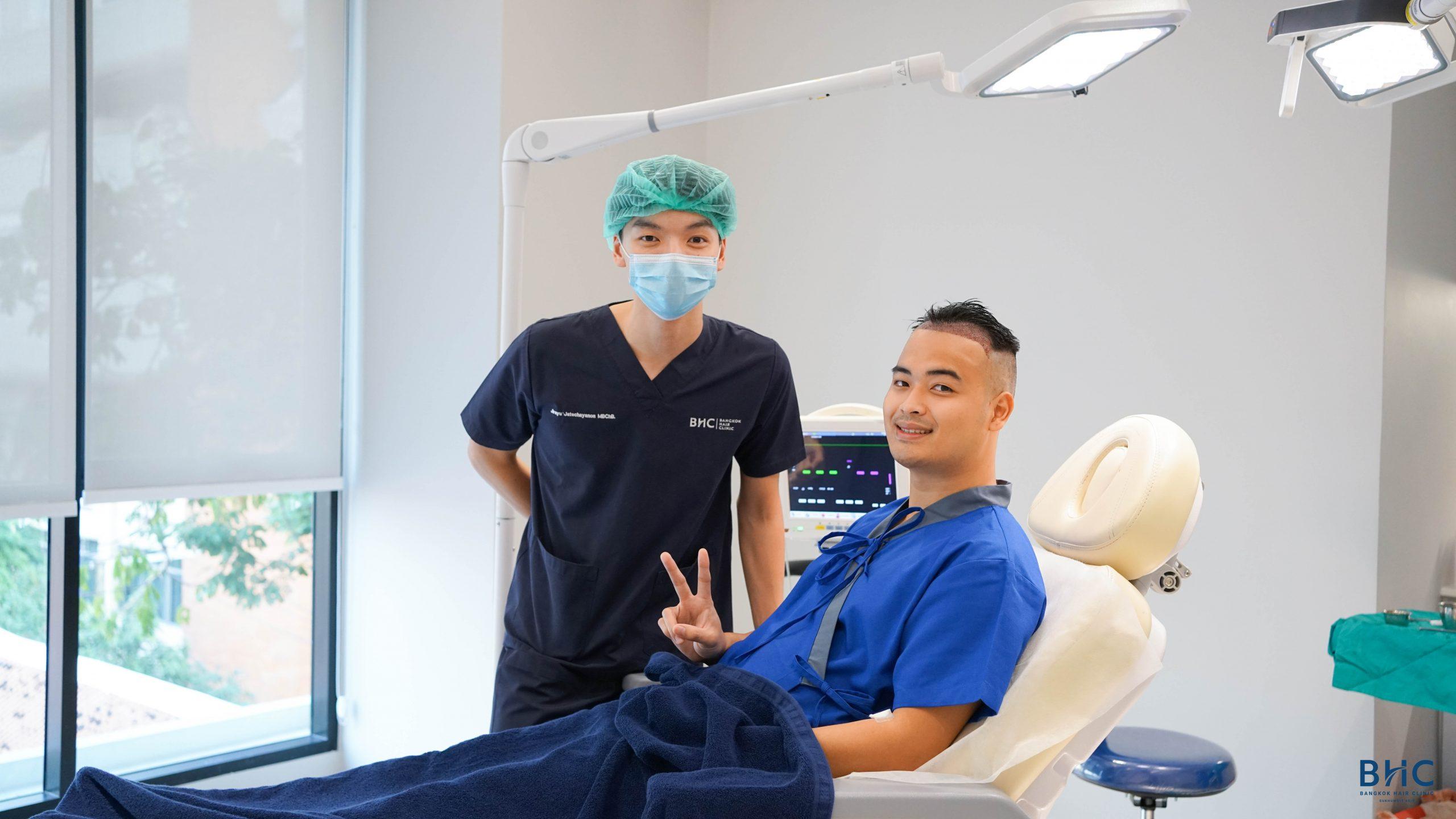 ปลูกผม FUE Shaven Bangkok Hair Clinic