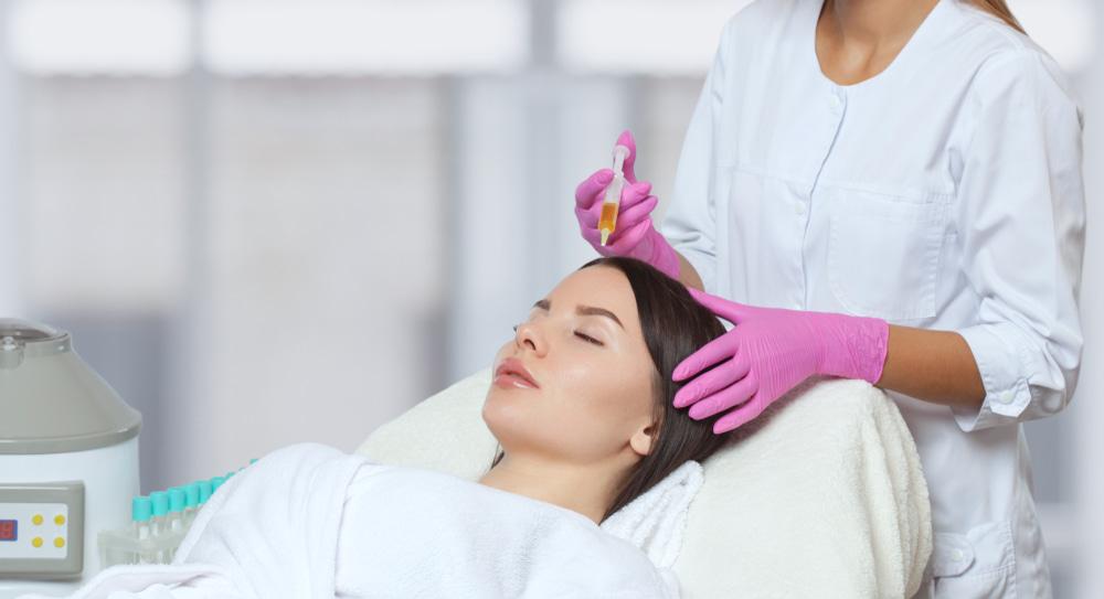PRP treatment against hair loss for women